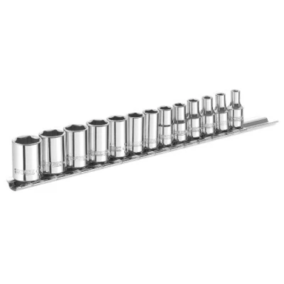 Image of Britool E194675B Metric Drive Socket Set, 1/4&quot;, 13 Pcs