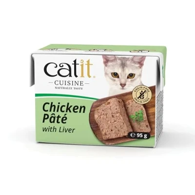 Image of Catit Cuisine Chicken Pâté with Liver Adult 1 Year + Wet Cat Food, 95g