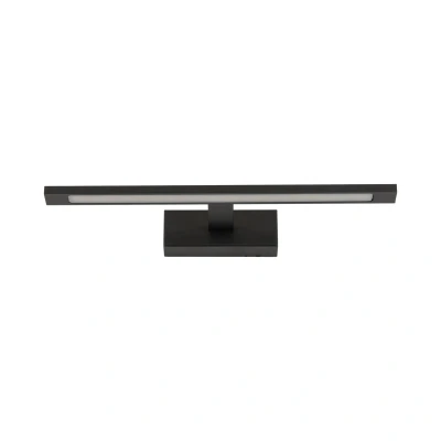 Image of TK Lighting Gallery LED wall light, black, metal width 41.5 cm IP44