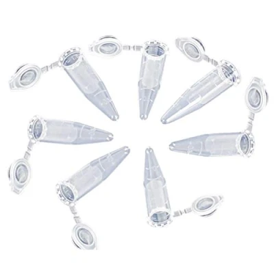 Image of 500 Pieces Plastic Centrifuge Tube with Snap Cap, 1.5ML Micro Test Tubes Clear Conical Microtube Sample Vial for Laboratory