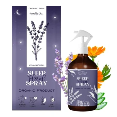 Image of Deep Sleep Pillow Spray for a Better 100ml Mist Lavender (Relaxing), Aloe Vera (Oxygen) and Chamomile (Calming) Essential Oils Bedtime Sleeping Calm Down