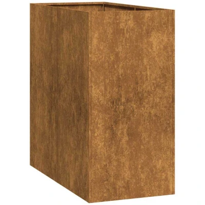 Image of vidaXL Planter Rusty 40x80x80 cm Weathering Steel