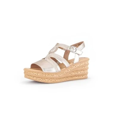 Image of Gabor Women&#039;s Wedge Sandals, Powder Desert 62, 5.5 UK
