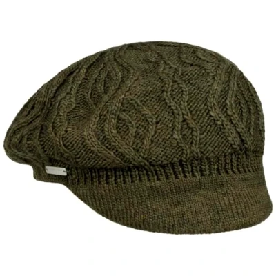Image of Seeberger Annelie Knit Newsboy Cap Women Beige One Size, Beige, 6 3/4/7 1/2