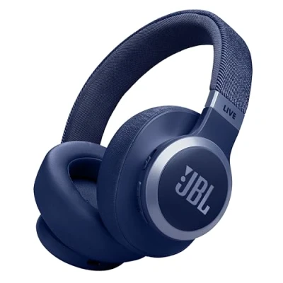 Image of JBL Live 770NC Wireless Bluetooth Noise Cancelling Headphones Blue, Blue