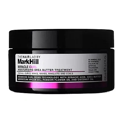 Image of Mark Hill The Hair Lab Miracle Curl Moisturising Shea Butter Mask Treatment, Repair, Hydrate and Nourish, 200 ml Vegan