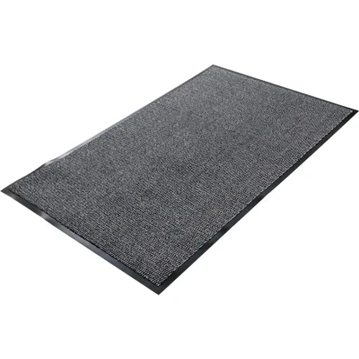 Image of Sitesafe 0.9m x 1.5m Black/Steel Entrance Mat