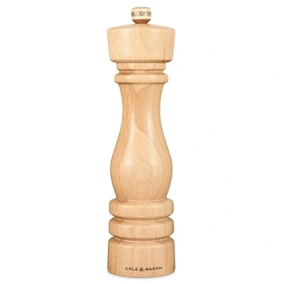 Image of Cole &amp; Mason London 22cm Natural Beech Salt Mill