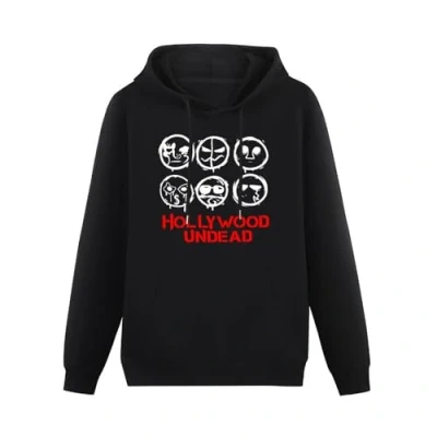 Image of Besiege Hollywood Undead Hoodies Pullover Hoody Black Sweatershirt L
