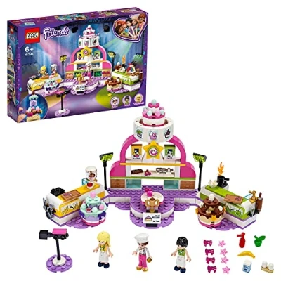 Image of LEGO 41393 Friends Baking Competition Playset with Toy Cakes, Cupcakes &amp; Stephanie Mini Doll, for Girls and Boys 6 Plus Years Old