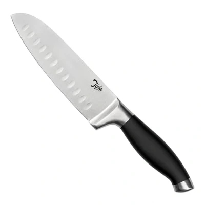 Image of Tala Santoku Knife, Non Slip Grip handle with 12.5 cm Manganese Steel infused Tapered Blade, Ideal for Slicing, Dicing and Mincing