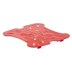 Image of Cambro FreshPro Red Drain Shelf 195x195mm