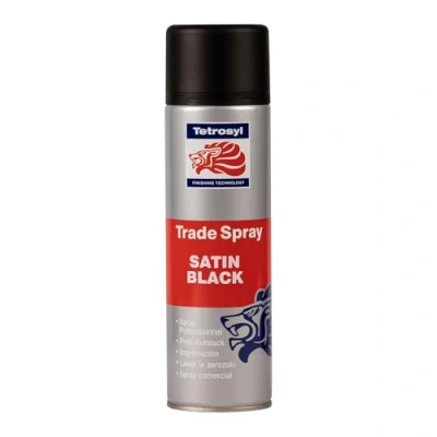 Image of Tetrosyl Trade Spray Paint, Satin Black, 500 ml