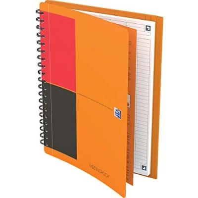 Image of Oxford 400080789 Meeting Book International Pack of 5 Orange