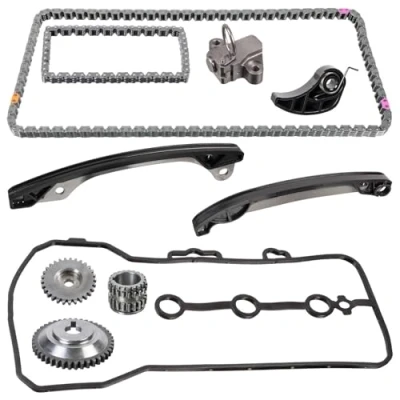 Image of 13021EE50A, 13021EE50AS2, 13024ED50A, 13024ED50AS2, 130281KT0A Timing chain Kit FEBI BILSTEIN 109468 Silent Chain, Closed NISSAN: Juke