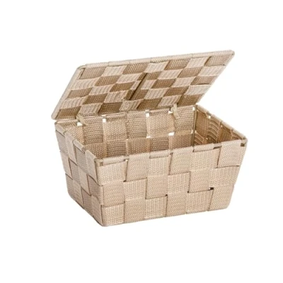 Image of Wenko Adria 22198100 Storage Basket Plastic 19 x 10 14cm beige