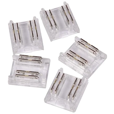 Image of Lyyt Solderless RGB COB LED Strip Connectors 5 Pack 10mm Tape to