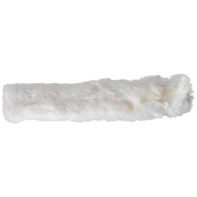 Image of UK SELLER 100% CREAM GENUINE SUPER SOFT SHEEPSKIN HORSE NOSEBAND LAMBSWOOL COVER CHEEK PIECE