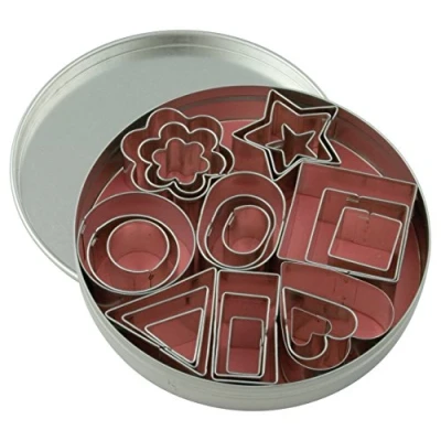 Image of Dexam 24 Piece Miniature Assorted Shapes Cookie Cutter Set