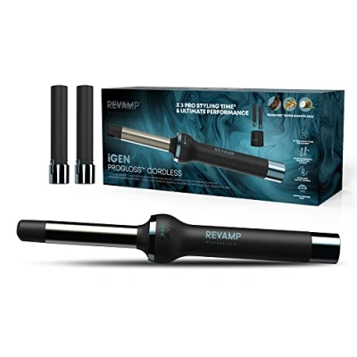 Image of REVAMP iGen Progloss TO 2750 EU2 Curling Tongs Black, Black
