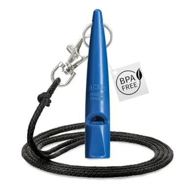 Image of ACME dog whistle no. 211.5 with strap Original from England Ideal for training Food Grade ABS Material Standardized frequency Loud and far reaching