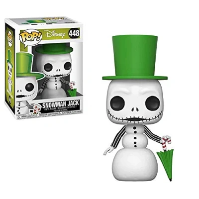 Image of Funko Pop! Vinyl: Disney: Nightmare Before Christmas: Snowman Jack Skellington the Christmas Collectable Vinyl Figure Gift Idea Official Merchandise Movies Fans