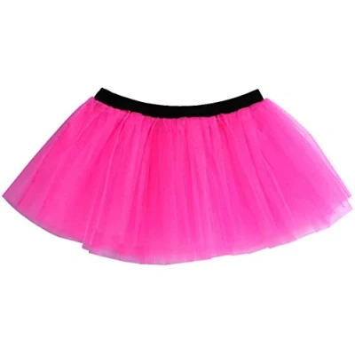 Image of Tutu Layered Underskirt Neon Pink Fancy Dress Costume Accessories