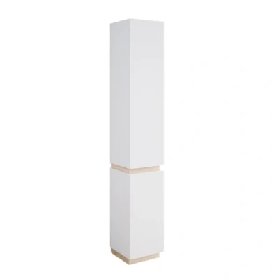 Image of Vicco Bathroom cabinet Gloria, White/Sonoma, 33 x 197.5 cm with 2 doors
