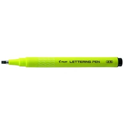 Image of Pack of 6 Pilot Lettering Calligraphy Pen Large Black Paste