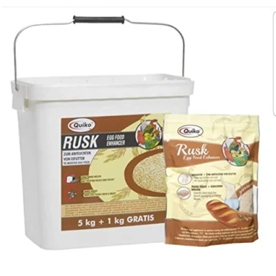 Image of Quiko Rusk 5 Kg Special feed additive for moistening egg feed, rearing &amp; soft pet birds racing pigeons