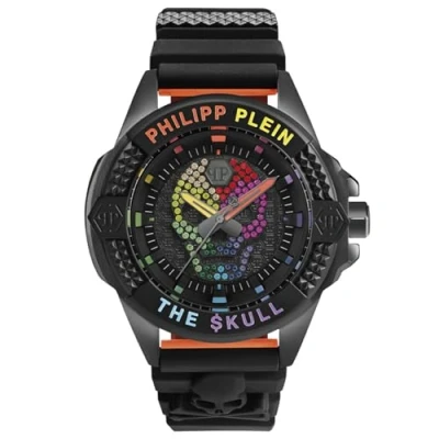 Image of Philipp Plein Unisex&#039;s Analogue Quarz Watch with Silicone Strap PWAAA1121