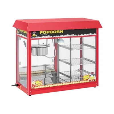 Image of Royal Catering RCPC 16E Popcorn Machine heated storage red