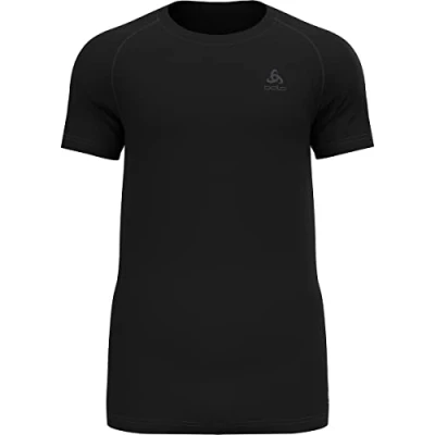Image of ODLO CREW NECK Active FDRY ECO Undershirt, Men&#039;s, Size: Medium, Black