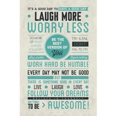 Image of Pyramid International &quot; Be Awesome Maxi Poster, Multi Colour, 61 x 91.5 1.3 cm