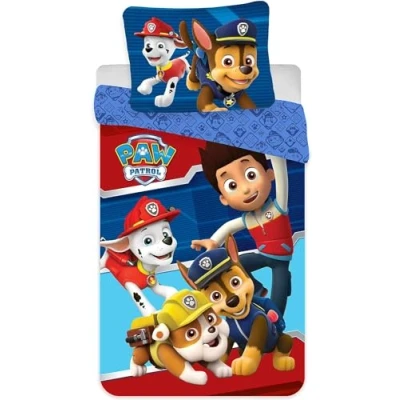 Image of Paw Patrol Bedding Set, 100% Cotton, Duvet Cover 135 x 200 cm + Pillowcase 80