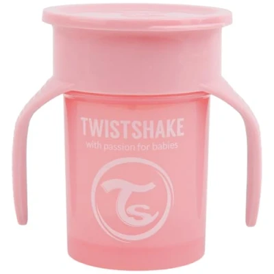 Image of Twistshake 360 ​​Cup Leakproof Baby Sippy Cup 230ml Water Bottles Leak Proof Drinking BPA Free Training for Children Pink