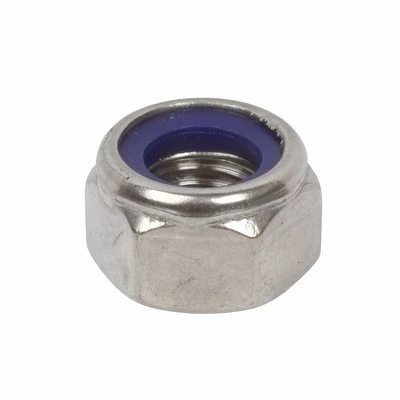 Image of M4 Nyloc Nut (20 Pack) 4mm Nylon Insert Lock Nuts A2 Stainless Steel Free UK Delivery