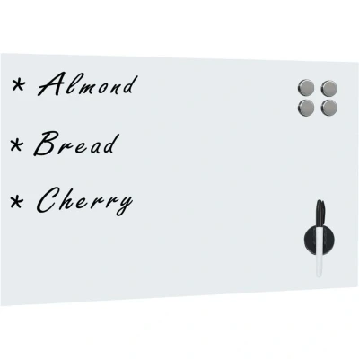 Image of vidaXL Wall Mounted Magnetic Board Glass 50x30 cm