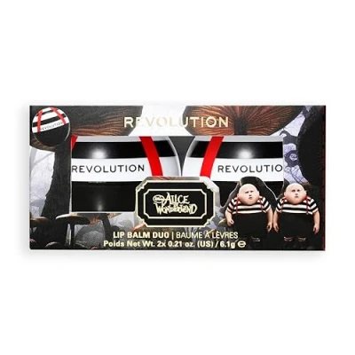 Image of Revolution Beauty, Disney&#039;s Alice in Wonderland x Fat Boys Lip Balms, Halloween Costume Makeup, Vegan &amp; Cruelty Free