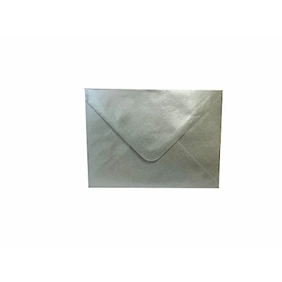 Image of Craft UK 2395 C6 Silver Centura Pearl Envelopes (50 Pack)