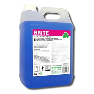 Image of Clover Chemicals 701 Brite Glass Cleaner, 5 L, Pack of 2