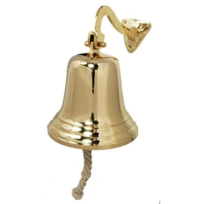 Image of Buckingham Solid Brass Extra Large 10&quot; / 25 cm, Last Orders, Wall Mountable Ideal for Pubs &amp; Home Bars, School Dinner, Nautical Ship, Door Bell