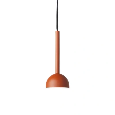 Image of Northern Blush LED pendant light, 1 bulb, rust
