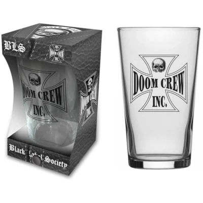 Image of razamataz Black Label Society Beer Glass Doom Crew Boxed One Size