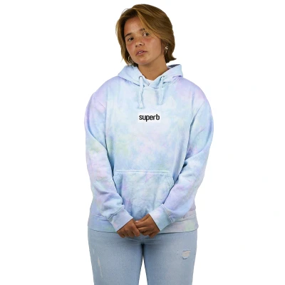 Image of Superb Womens Sweatshirt Tie Dye Unisex women Blue Size X Large