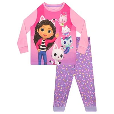 Image of DREAMWORKS Girls Pyjamas Gabbys Dollhouse Multicolor 3 4 Years