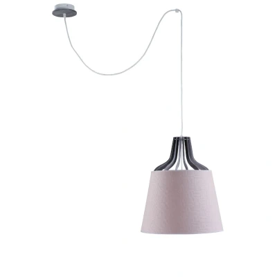 Image of Lucio Dome Pendant Ceiling Light Pink, 38cm, 1x E27, 200cm Wire