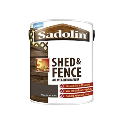 Image of Sadolin Shed &amp; Fence Woodstain Woodland Walk 5 L