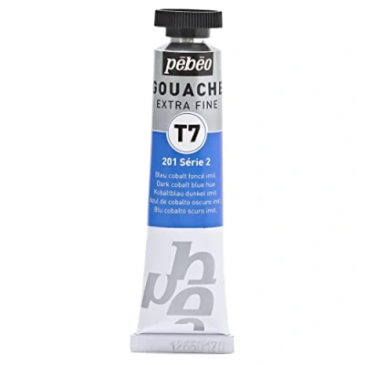 Image of Pébéo Paint Gouache 20 ml Tube Cobalt Blue Dark