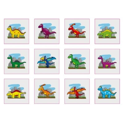 Image of HENBRANDT Temporary Tattoo&#039;s DINOSAUR 12 x 3 packs = 36 Tattoos supplied